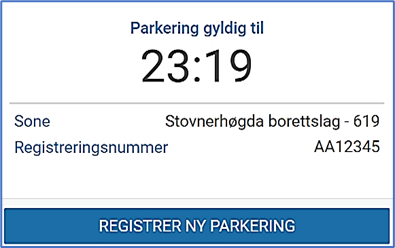 Nettbasert registrering av gjesteparkering